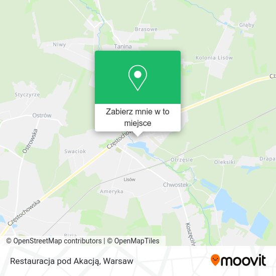 Mapa Restauracja pod Akacją