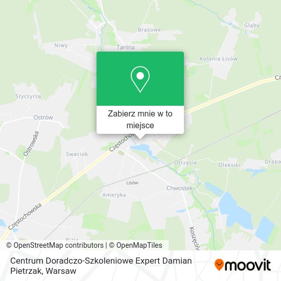 Mapa Centrum Doradczo-Szkoleniowe Expert Damian Pietrzak