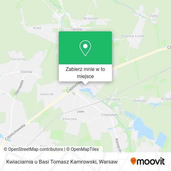 Mapa Kwiaciarnia u Basi Tomasz Kamrowski