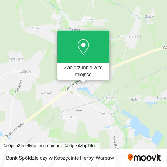 Mapa Bank Spółdzielczy w Koszęcinie Herby