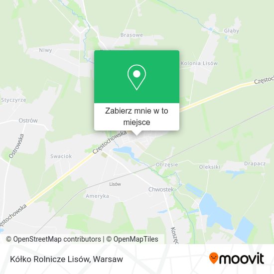 Mapa Kółko Rolnicze Lisów