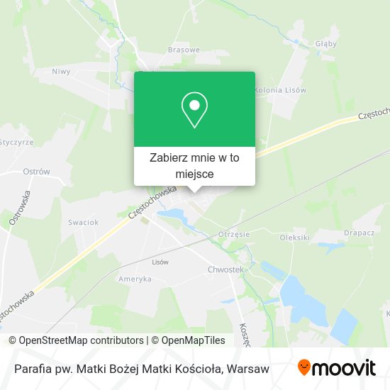 Mapa Parafia pw. Matki Bożej Matki Kościoła