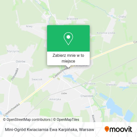 Mapa Mini-Ogród Kwiaciarnia Ewa Karpińska