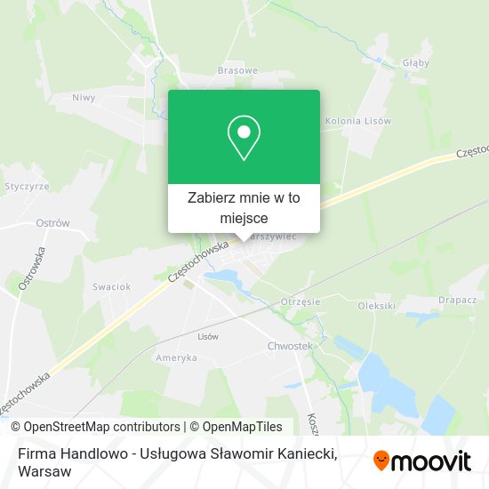 Mapa Firma Handlowo - Usługowa Sławomir Kaniecki