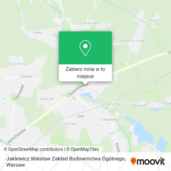 Mapa Jaklewicz Wiesław Zakład Budownictwa Ogólnego