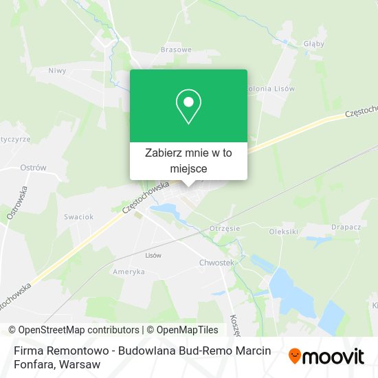 Mapa Firma Remontowo - Budowlana Bud-Remo Marcin Fonfara