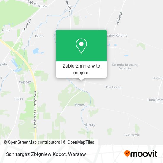 Mapa Sanitargaz Zbigniew Kocot