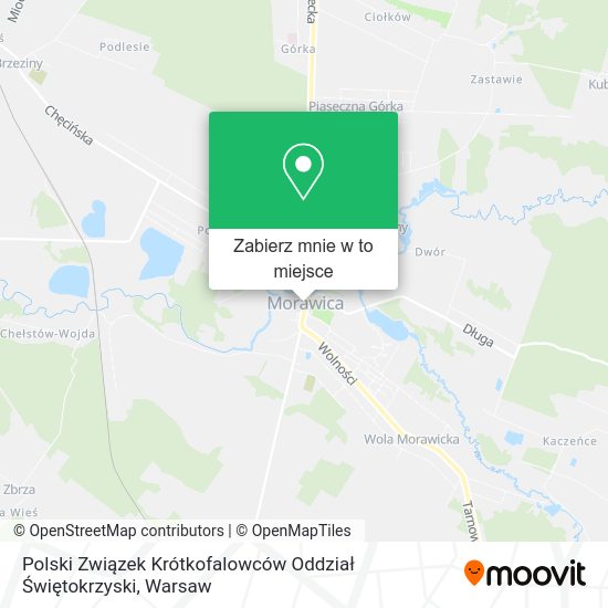 Mapa Polski Związek Krótkofalowców Oddział Świętokrzyski