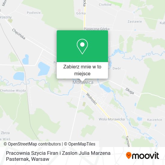 Mapa Pracownia Szycia Firan i Zaslon Julia Marzena Pasternak