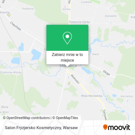 Mapa Salon Fryzjersko Kosmetyczny