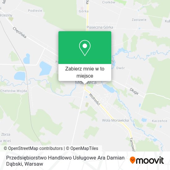 Mapa Przedsiębiorstwo Handlowo Usługowe Ara Damian Dąbski