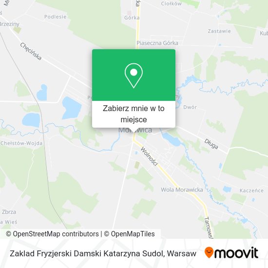 Mapa Zaklad Fryzjerski Damski Katarzyna Sudol