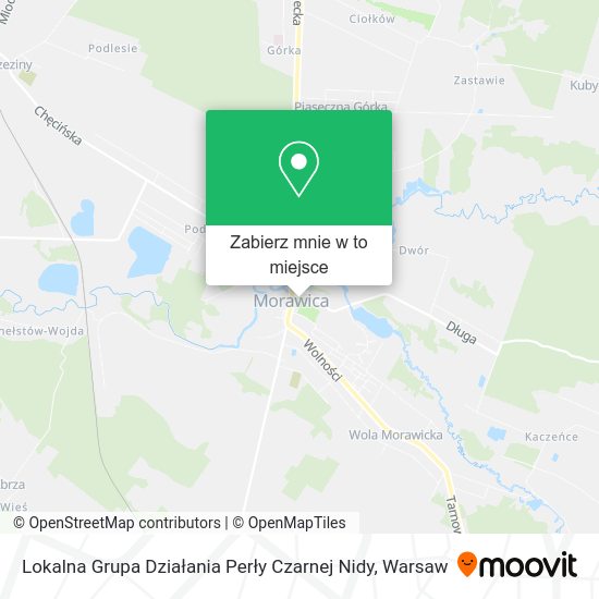 Mapa Lokalna Grupa Działania Perły Czarnej Nidy