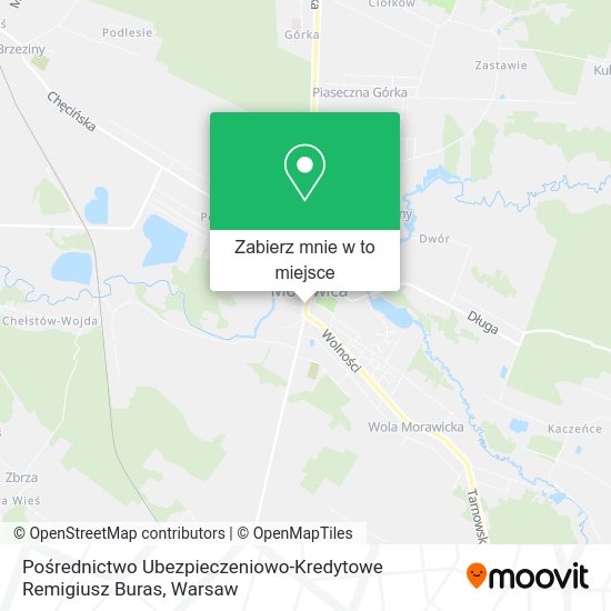 Mapa Pośrednictwo Ubezpieczeniowo-Kredytowe Remigiusz Buras