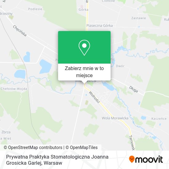 Mapa Prywatna Praktyka Stomatologiczna Joanna Grosicka Garlej