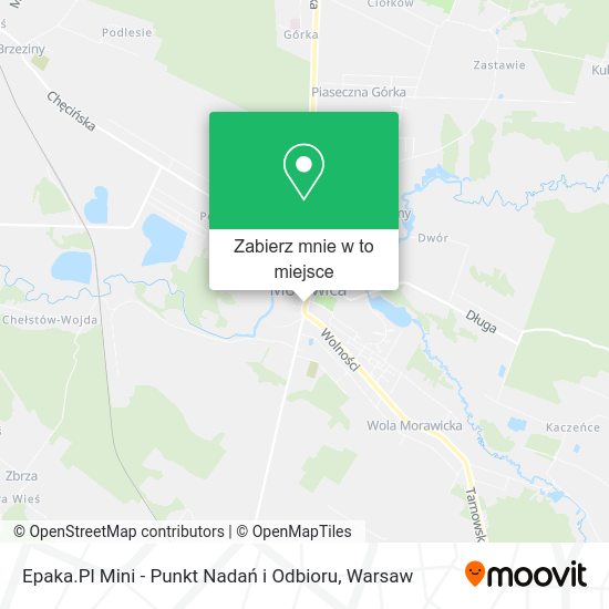 Mapa Epaka.Pl Mini - Punkt Nadań i Odbioru