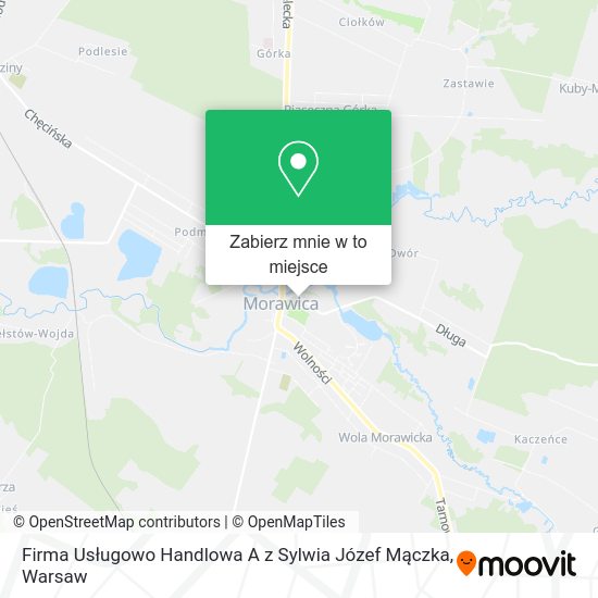 Mapa Firma Usługowo Handlowa A z Sylwia Józef Mączka