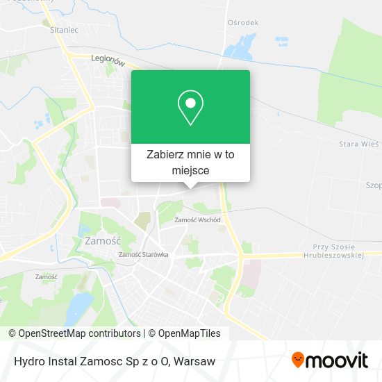 Mapa Hydro Instal Zamosc Sp z o O