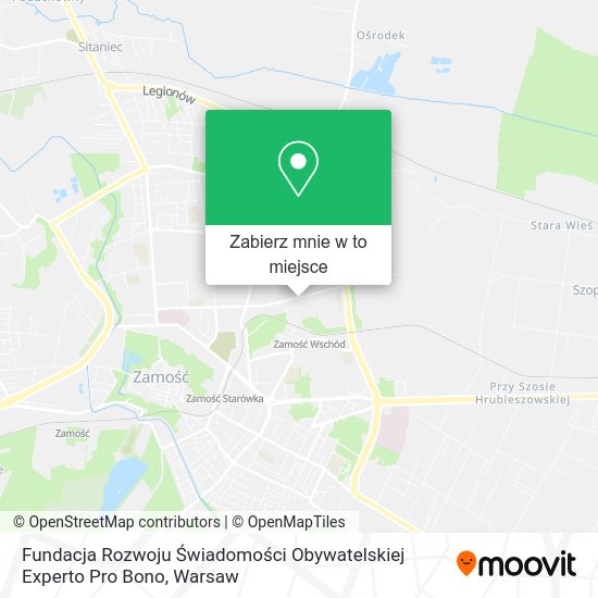 Mapa Fundacja Rozwoju Świadomości Obywatelskiej Experto Pro Bono