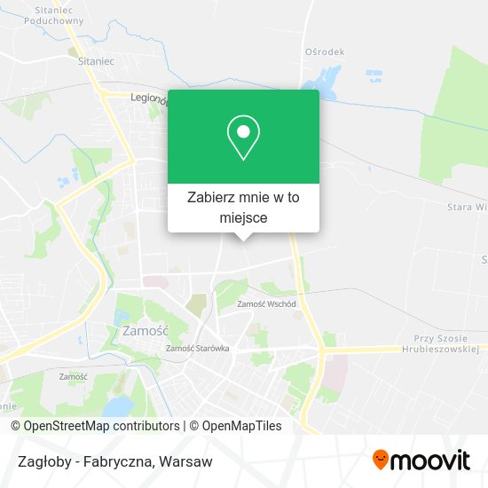 Mapa Zagłoby - Fabryczna