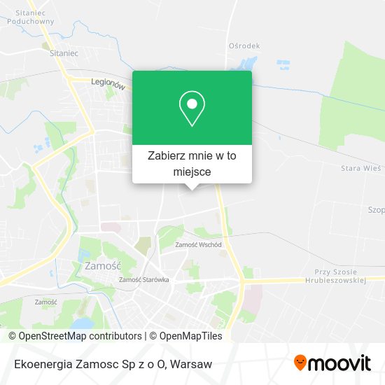 Mapa Ekoenergia Zamosc Sp z o O