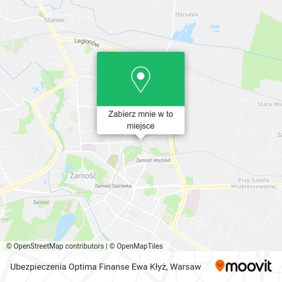 Mapa Ubezpieczenia Optima Finanse Ewa Kłyż