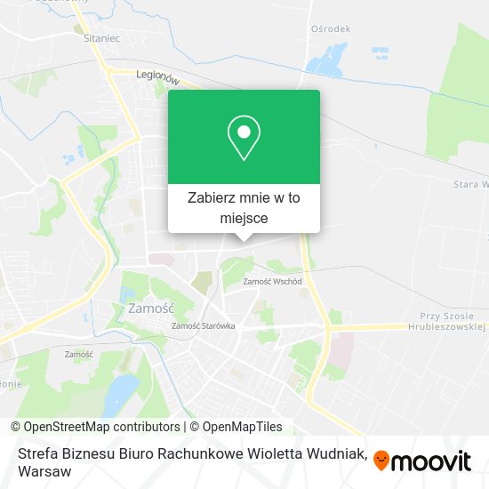 Mapa Strefa Biznesu Biuro Rachunkowe Wioletta Wudniak