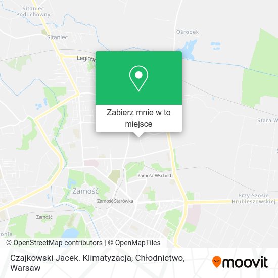 Mapa Czajkowski Jacek. Klimatyzacja, Chłodnictwo