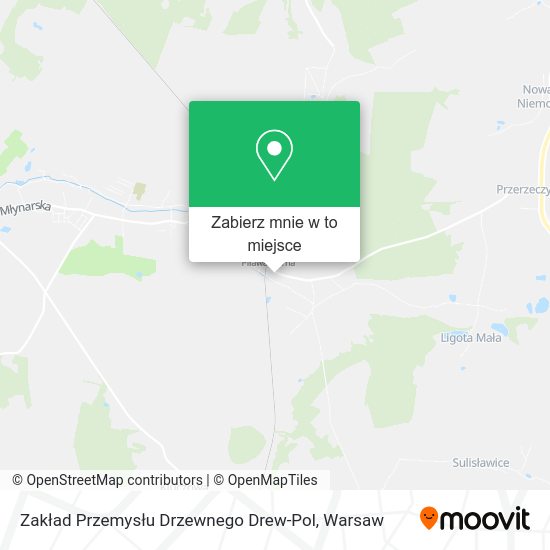 Mapa Zakład Przemysłu Drzewnego Drew-Pol