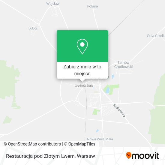 Mapa Restauracja pod Złotym Lwem