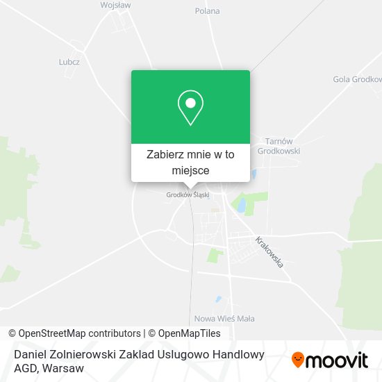 Mapa Daniel Zolnierowski Zaklad Uslugowo Handlowy AGD