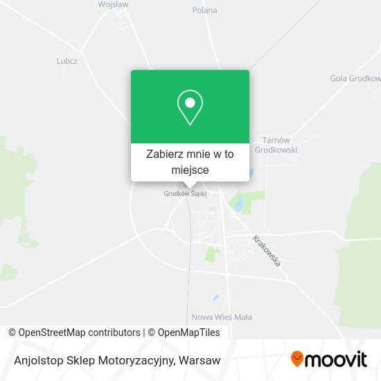 Mapa Anjolstop Sklep Motoryzacyjny