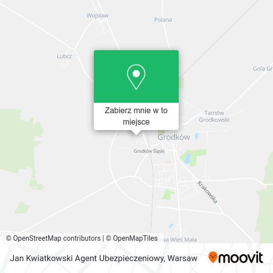 Mapa Jan Kwiatkowski Agent Ubezpieczeniowy