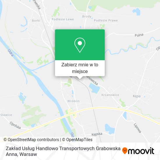 Mapa Zakład Usług Handlowo Transportowych Grabowska Anna