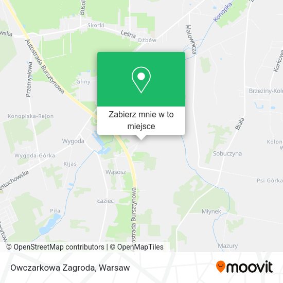 Mapa Owczarkowa Zagroda