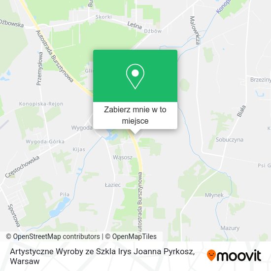 Mapa Artystyczne Wyroby ze Szkla Irys Joanna Pyrkosz