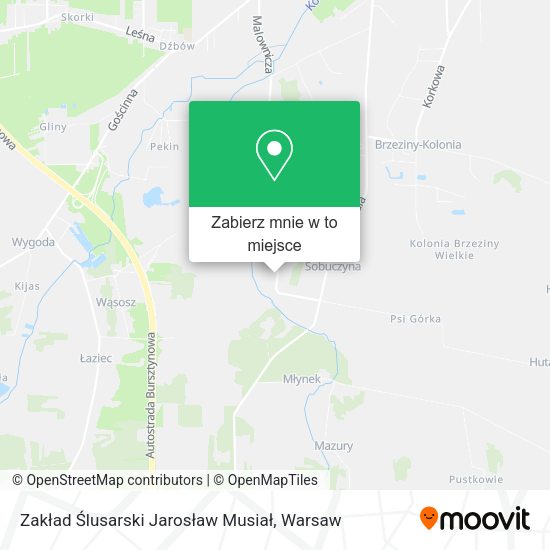 Mapa Zakład Ślusarski Jarosław Musiał