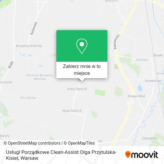 Mapa Usługi Porządkowe Clean-Assist Olga Przytulska-Kisiel