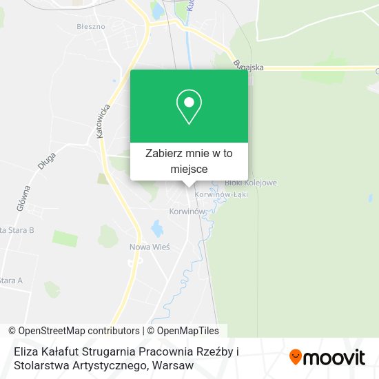 Mapa Eliza Kałafut Strugarnia Pracownia Rzeźby i Stolarstwa Artystycznego