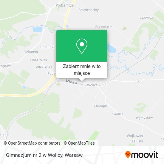 Mapa Gimnazjum nr 2 w Wolicy