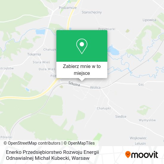 Mapa Enerko Przedsiębiorstwo Rozwoju Energii Odnawialnej Michał Kubecki