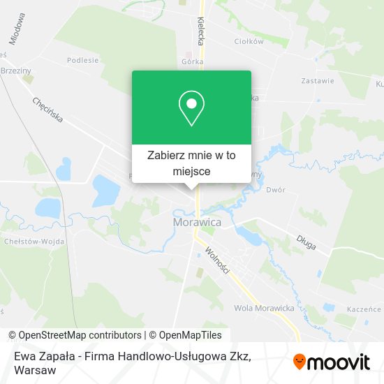 Mapa Ewa Zapała - Firma Handlowo-Usługowa Zkz