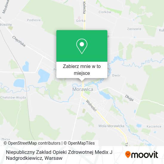 Mapa Niepubliczny Zakład Opieki Zdrowotnej Medix J Nadgrodkiewicz