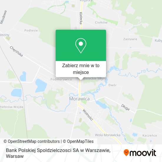 Mapa Bank Polskiej Spoldzielczosci SA w Warszawie