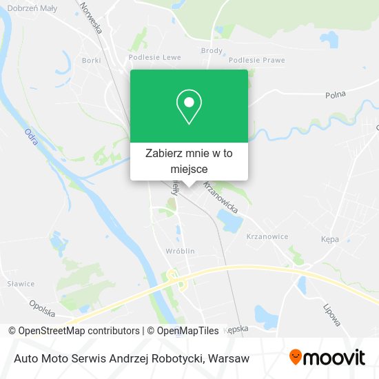 Mapa Auto Moto Serwis Andrzej Robotycki