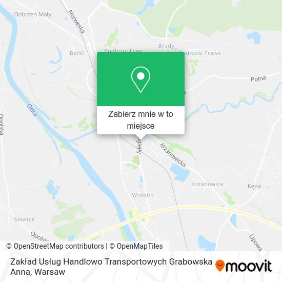 Mapa Zakład Usług Handlowo Transportowych Grabowska Anna