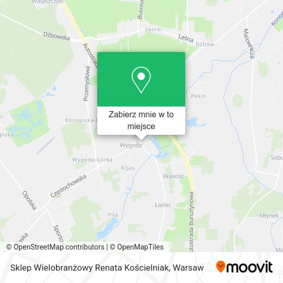 Mapa Sklep Wielobranżowy Renata Kościelniak