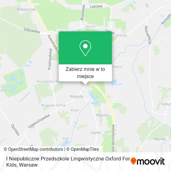 Mapa I Niepubliczne Przedszkole Lingwistyczne Oxford For Kids