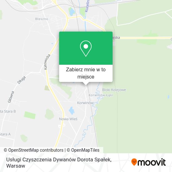 Mapa Usługi Czyszczenia Dywanów Dorota Spałek