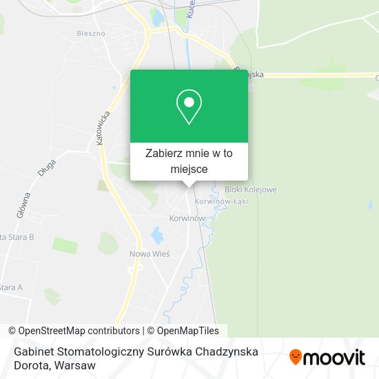 Mapa Gabinet Stomatologiczny Surówka Chadzynska Dorota